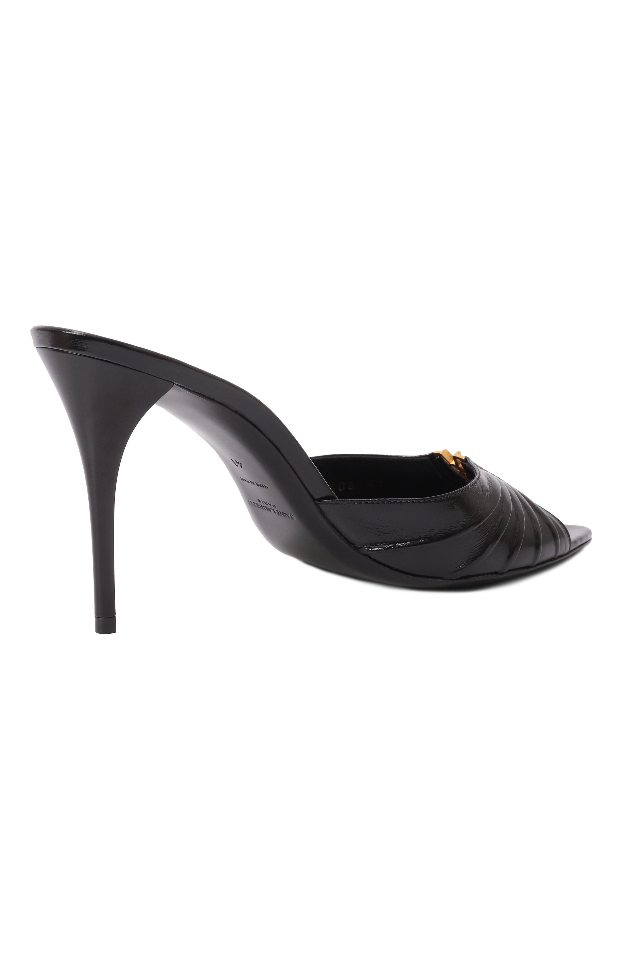 Кожаные мюли babylone SAINT LAURENT, арт. 799606/AAC4K, фото 5