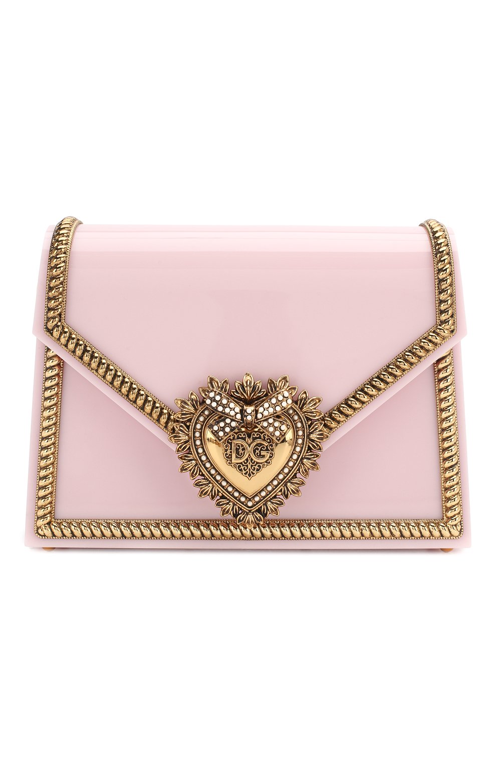 Сумка devotion small DOLCE & GABBANA розового цвета по цене 241500 руб., арт. BB6713/AZ700, фото 1 Сумка devotion small DOLCE & GABBANA, арт. BB6713/AZ700, фото 1