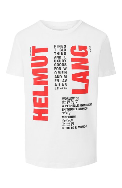 Женская хлопковая футболка HELMUT LANG, арт. J01KW508