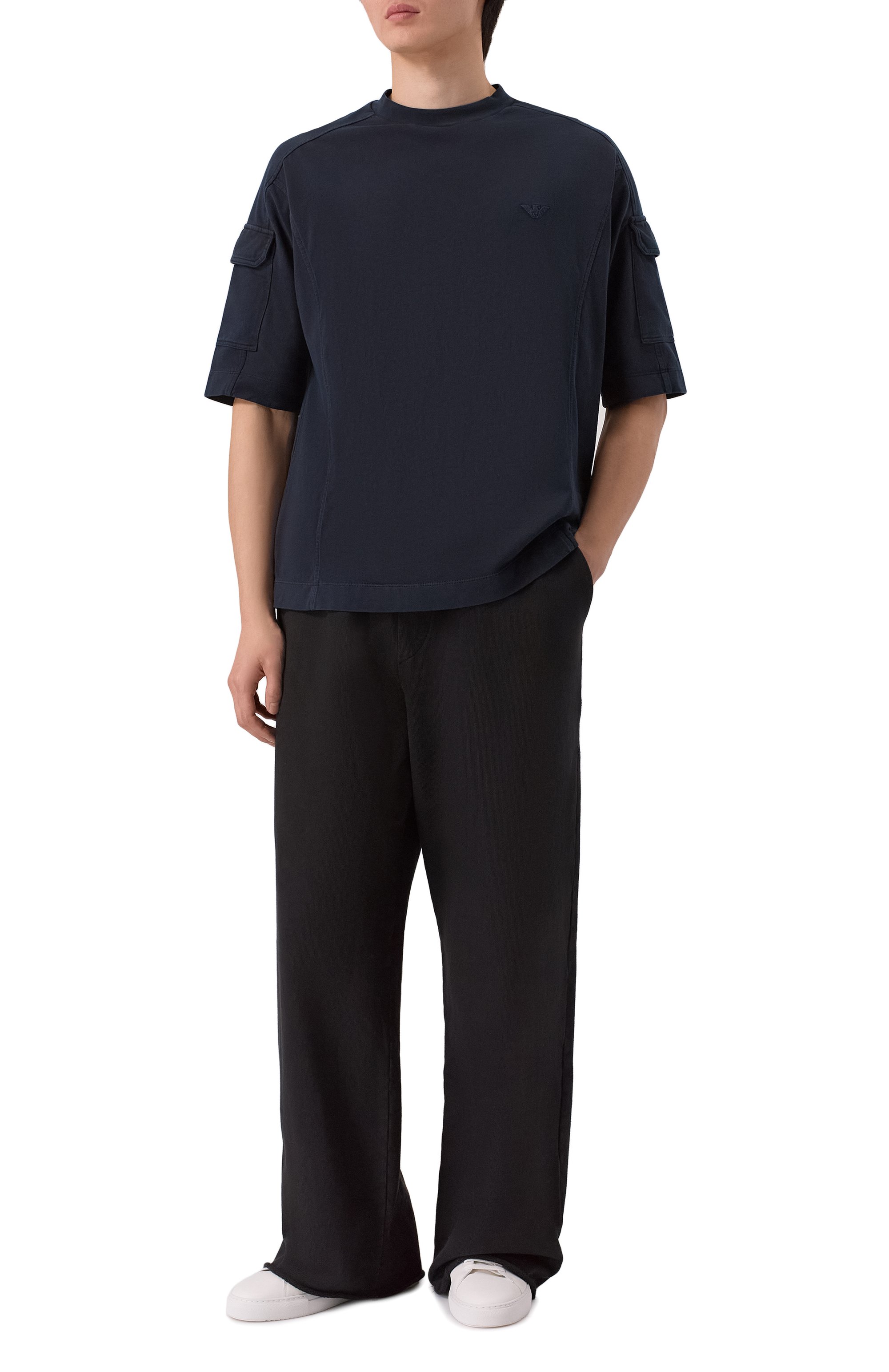 Хлопковая футболка EMPORIO ARMANI, арт. EM004910/AF13715, фото 2