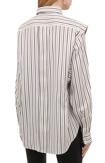 Шелковая блузка ISABEL MARANT серого цвета по цене 75150 руб., арт. CH0791-21A018I/S0TALKI, фото 4 Шелковая блузка ISABEL MARANT, арт. CH0791-21A018I/S0TALKI, фото 4