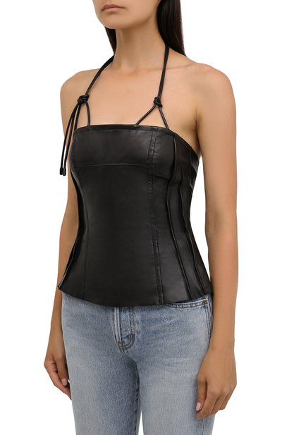 Кожаный топ PETAR PETROV, арт. CALYPS0 SPF21BL11, фото 3