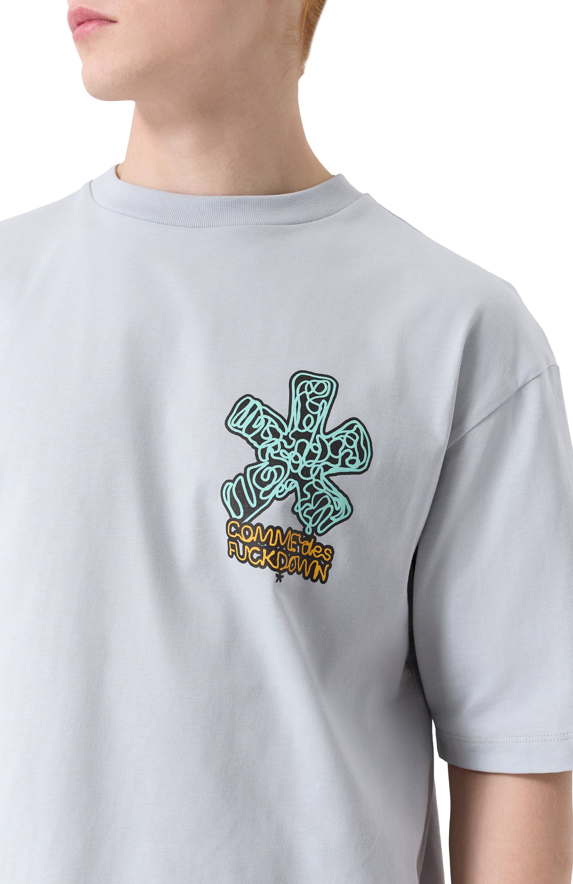 Хлопковая футболка COMME DES FUCKDOWN, арт. CFABM01591, фото 5