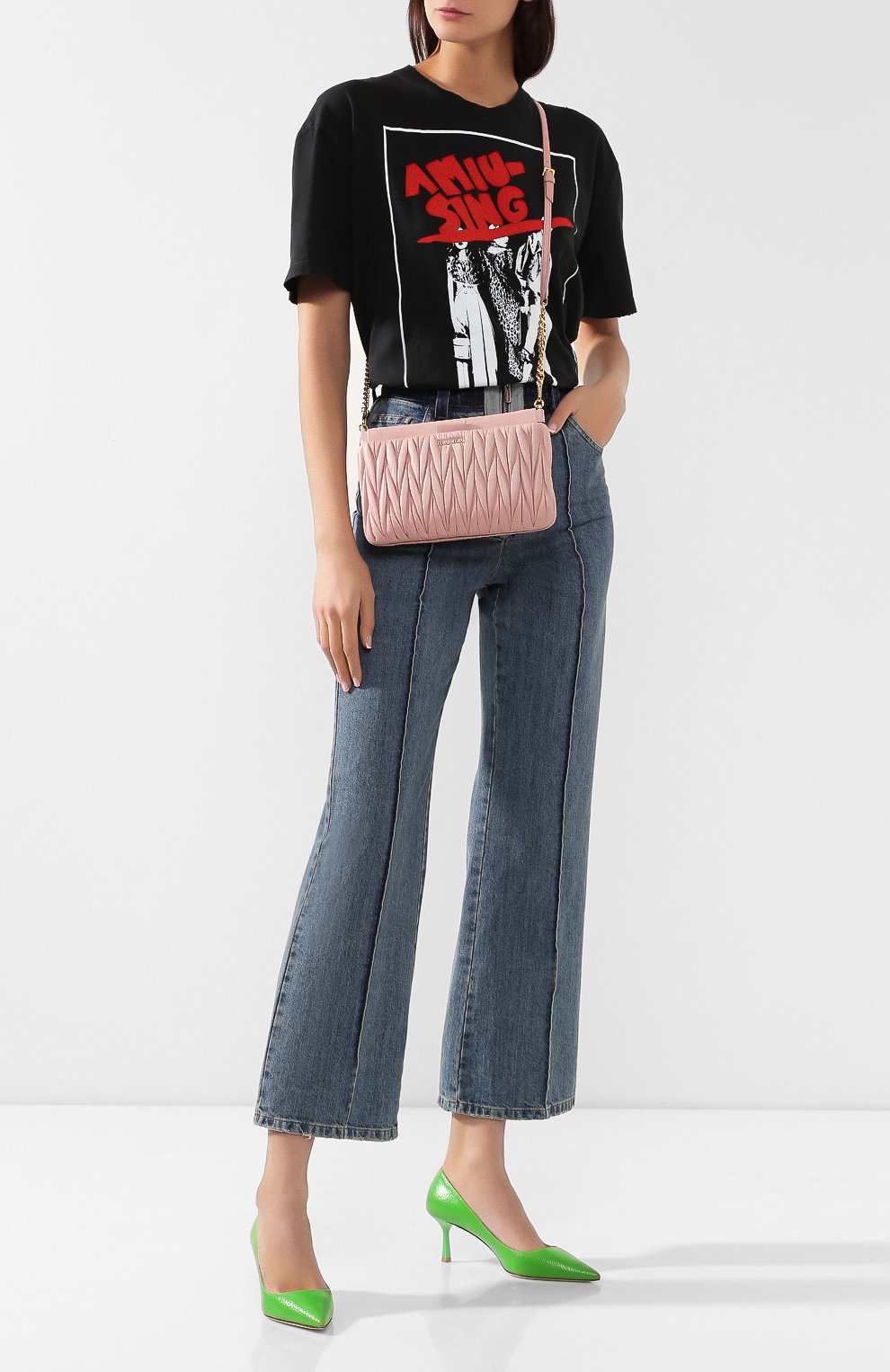 Сумка из кожи MIU MIU, арт. 5BH356-N88-F0615-YOO, фото 2