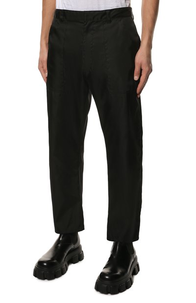 Брюки PRADA черного цвета по цене 115000 руб., арт. SPH85-1YFL-F0002-202, фото 3 Брюки PRADA, арт. SPH85-1YFL-F0002-202, фото 3