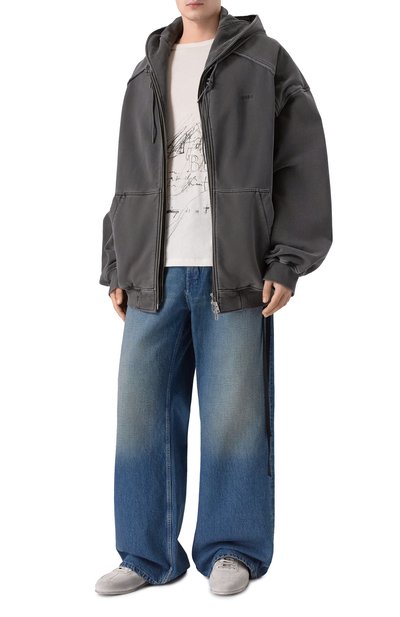 Хлопковая футболка ANN DEMEULEMEESTER, арт. B0013826/FA206, фото 2