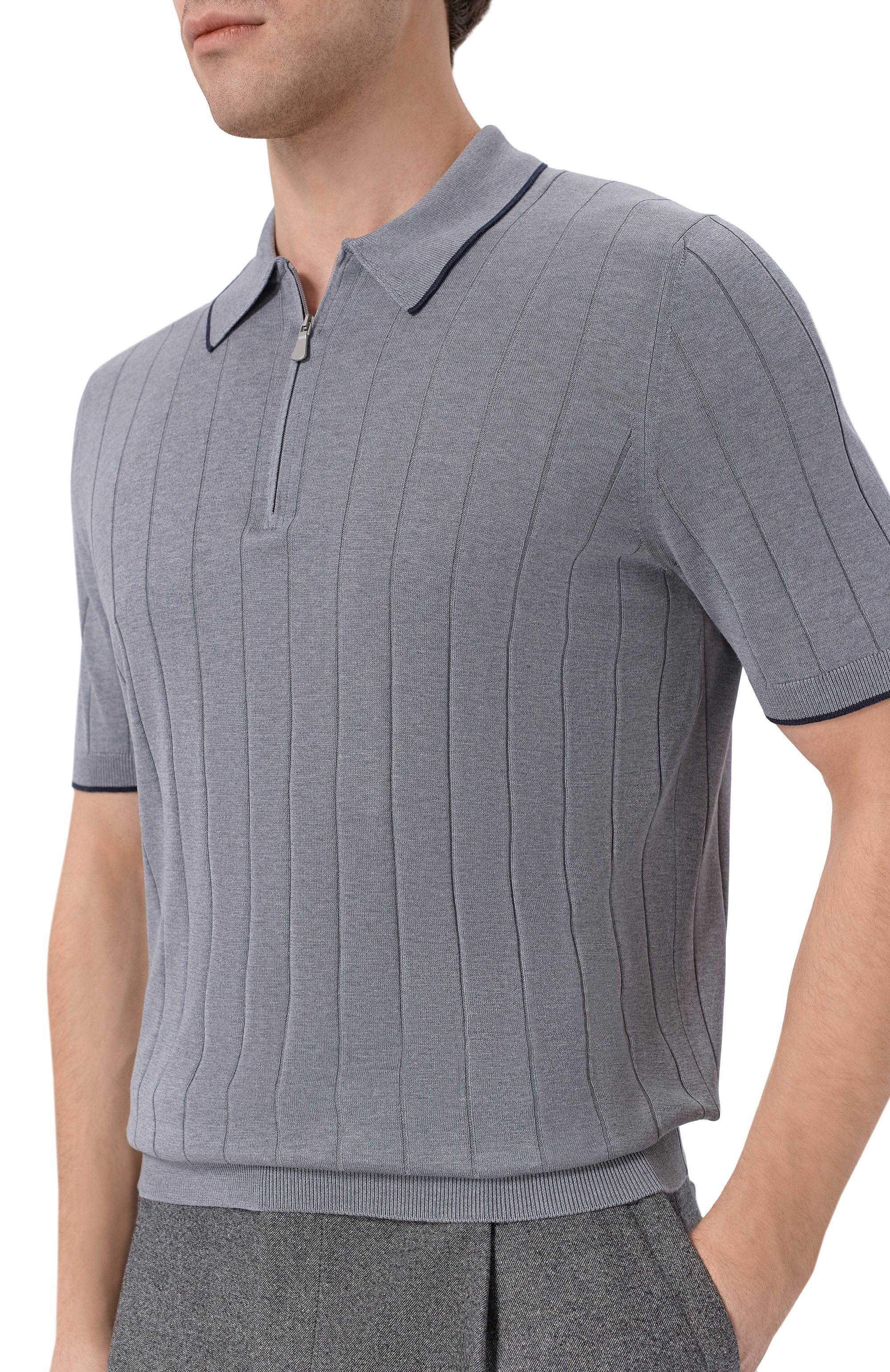 Шелковое поло GRAN SASSO, арт. 43128/23510, фото 5