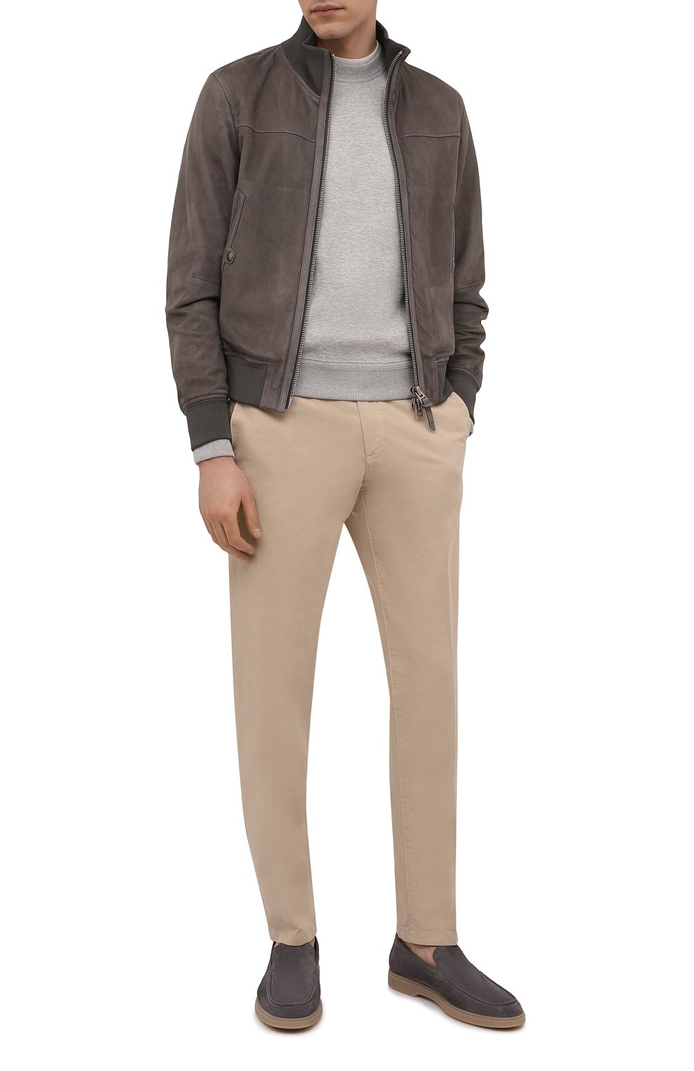 Замшевые лоферы SANTONI, арт. MGYG17995SARSVL0G64, фото 2