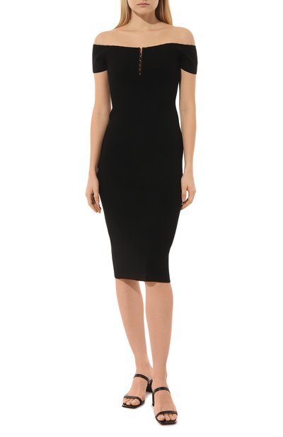 Платье HELMUT LANG черного цвета по цене 36050 руб., арт. M06HW701, фото 3 Платье HELMUT LANG, арт. M06HW701, фото 3