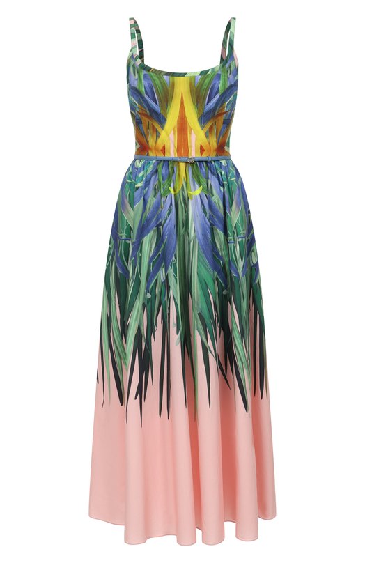 Хлопковое платье Elie Saab D0751PP25/P0019 Разноцветный D0751PP25/P0019