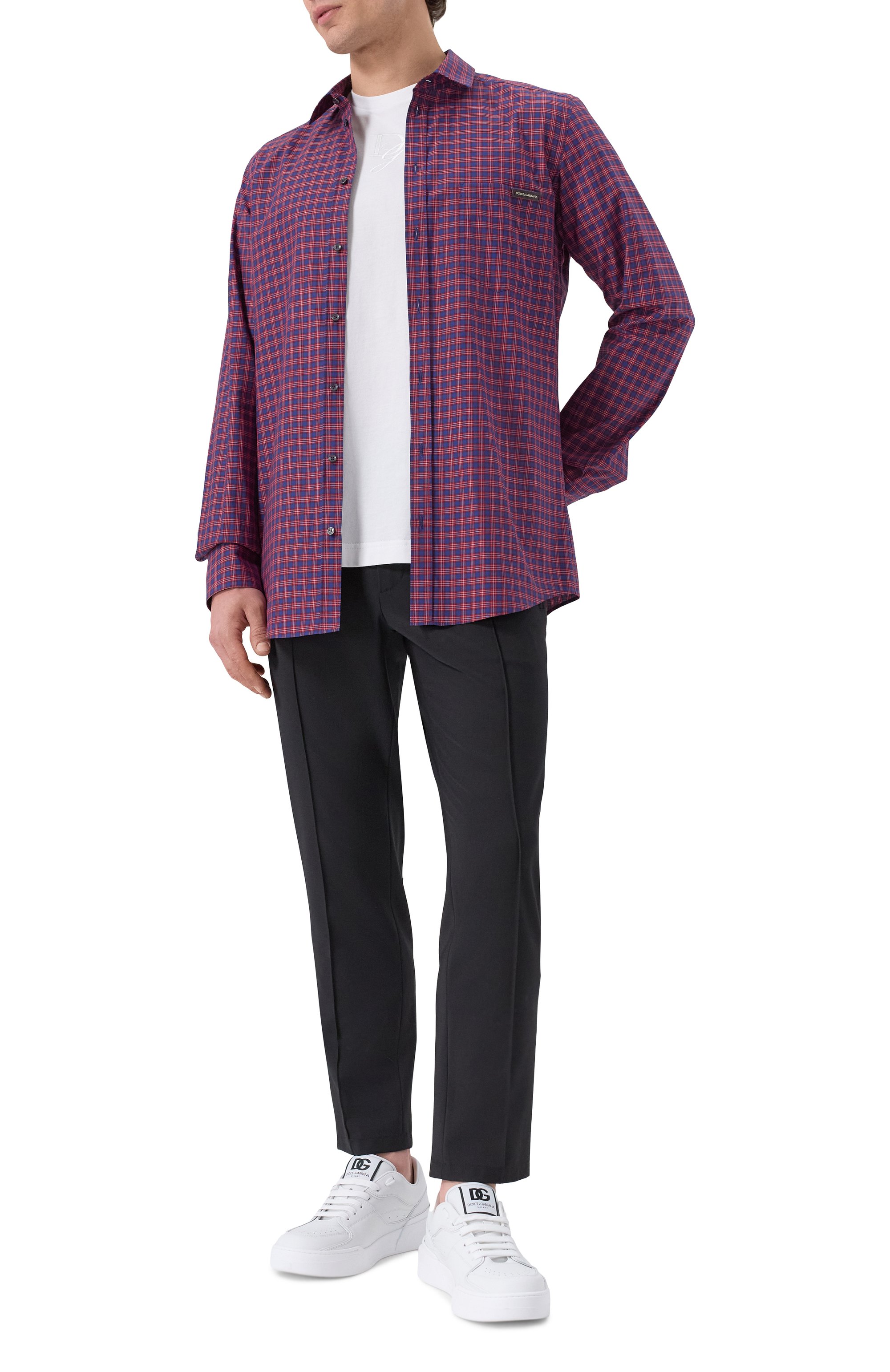 Хлопковая рубашка DOLCE & GABBANA, арт. G5JZ9T/GJ284, фото 2