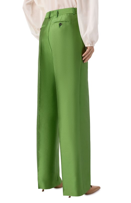 Брюки из хлопка и шелка Kiton D48109K09R19 Зелёный  D48109K09R19 Фото 4