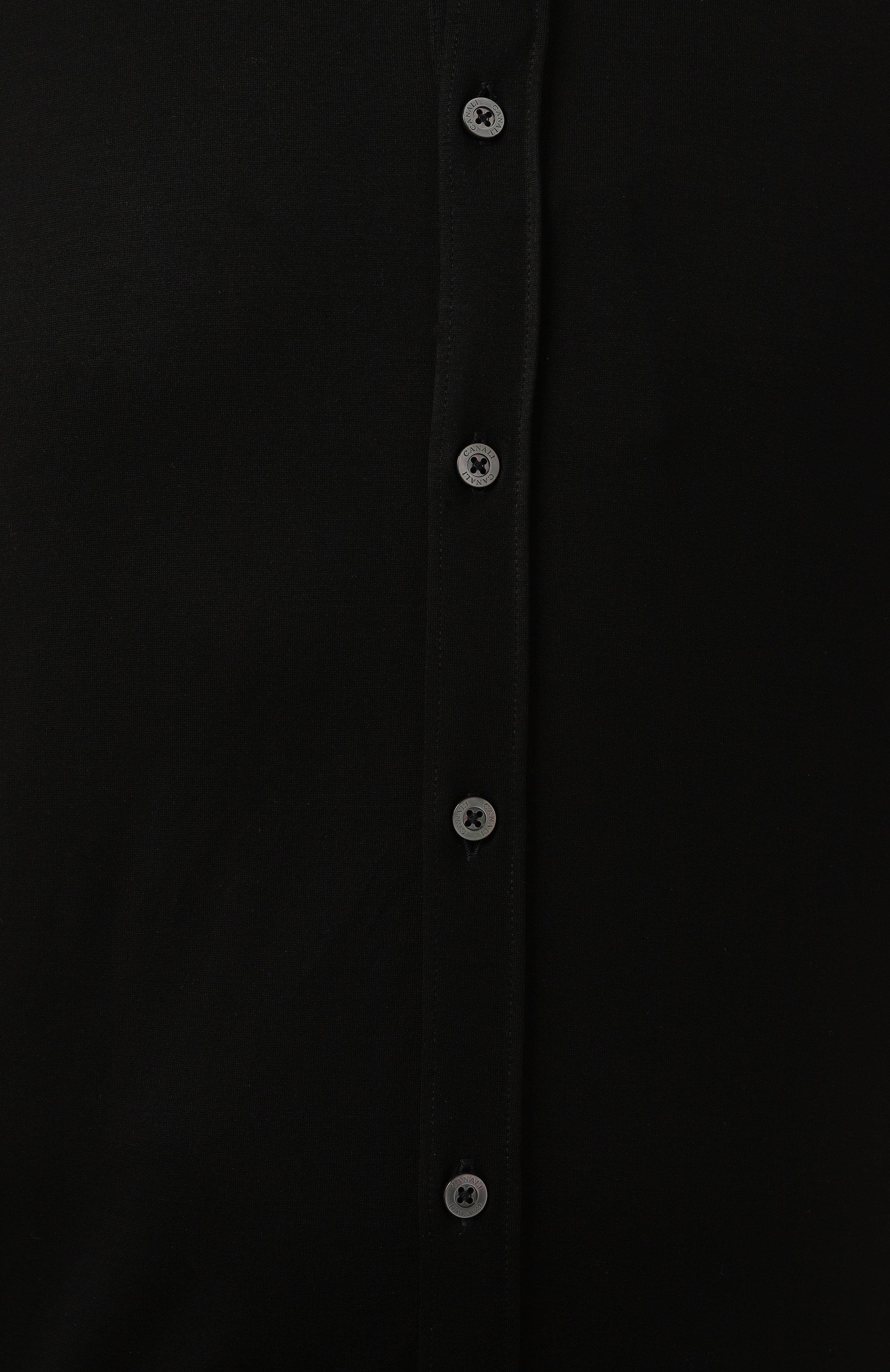Хлопковая рубашка CANALI черного цвета по цене 33600 руб., арт. CSL7077/GN02310, фото 6 Хлопковая рубашка CANALI, арт. CSL7077/GN02310, фото 6