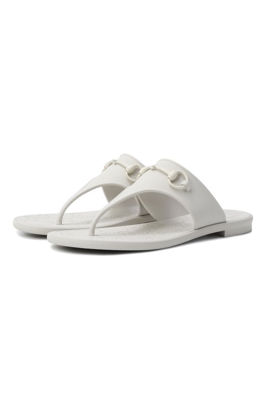 Резиновые шлепанцы Gucci 780306/J8700 Белый 780306/J8700