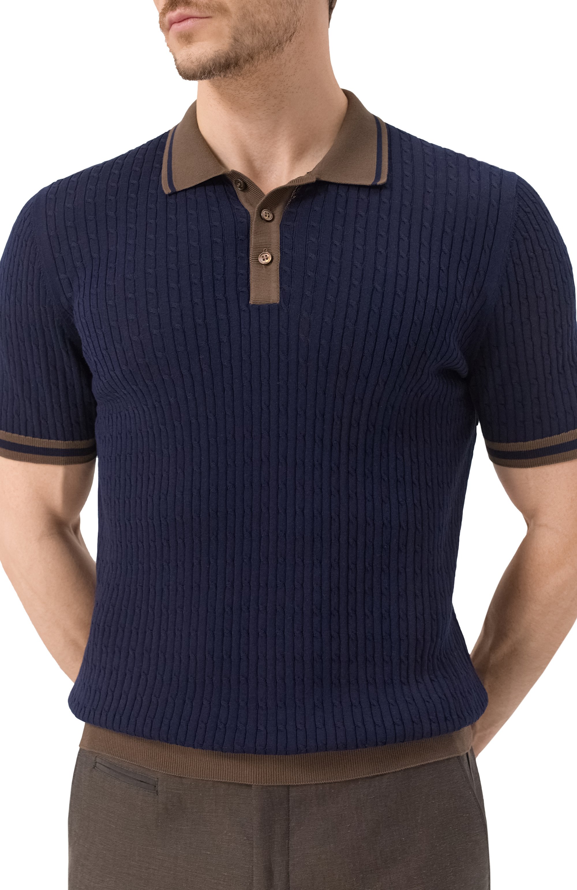 Хлопковое поло GRAN SASSO, арт. 57113/20625, фото 5