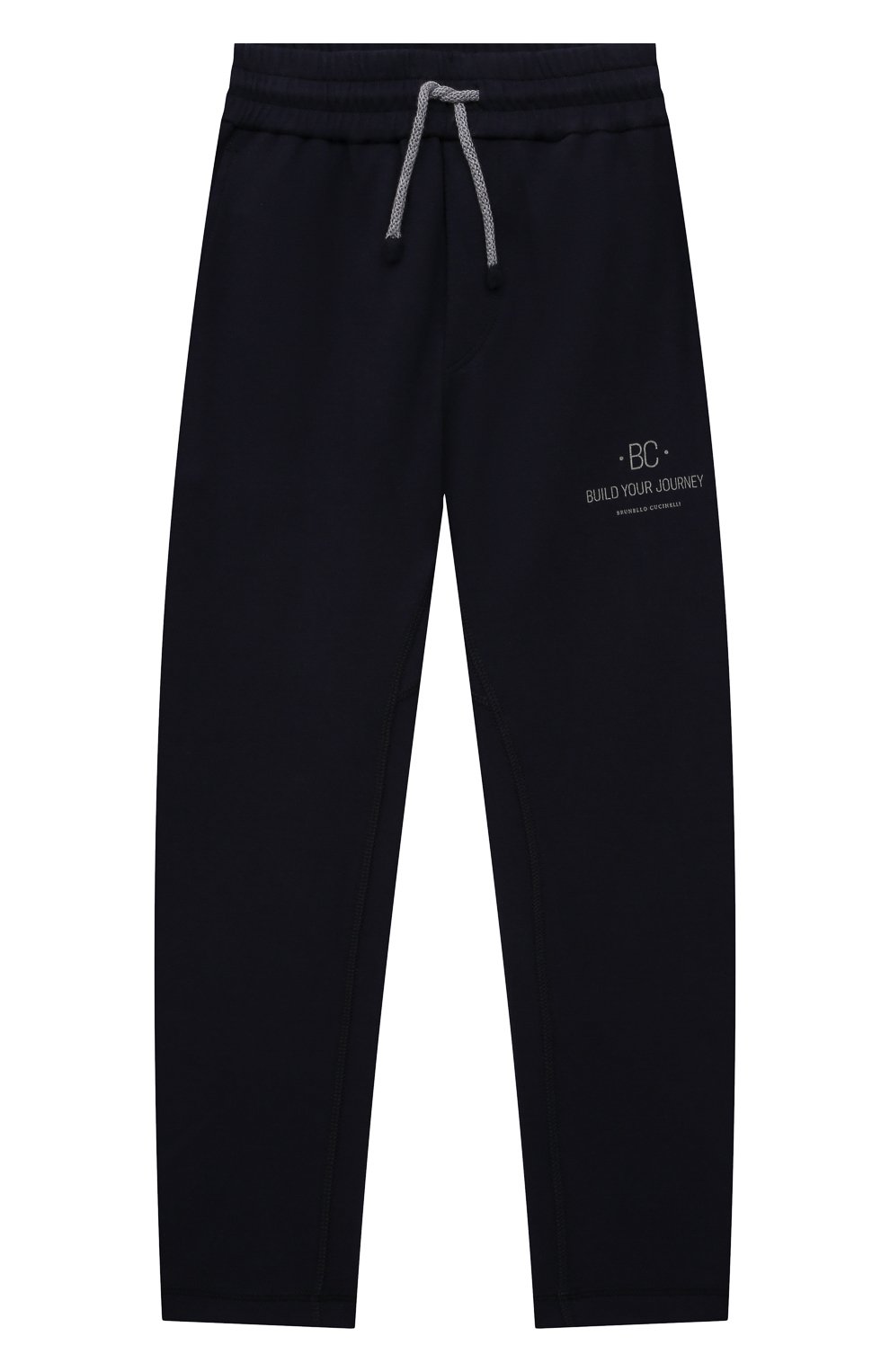 Хлопковые брюки BRUNELLO CUCINELLI темно-синего цвета по цене 39950 руб., арт. BD847E318C, фото 1 Хлопковые брюки BRUNELLO CUCINELLI, арт. BD847E318C, фото 1