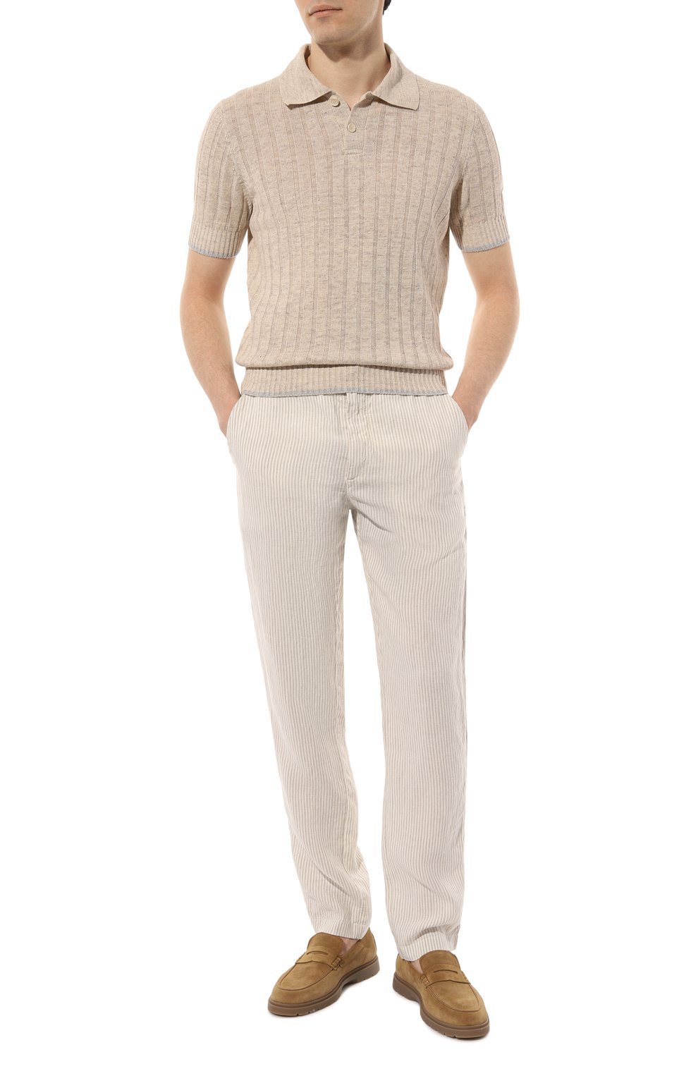 Льняные брюки 120% LINO, арт. 31ALIM299M/000G222/100, фото 2