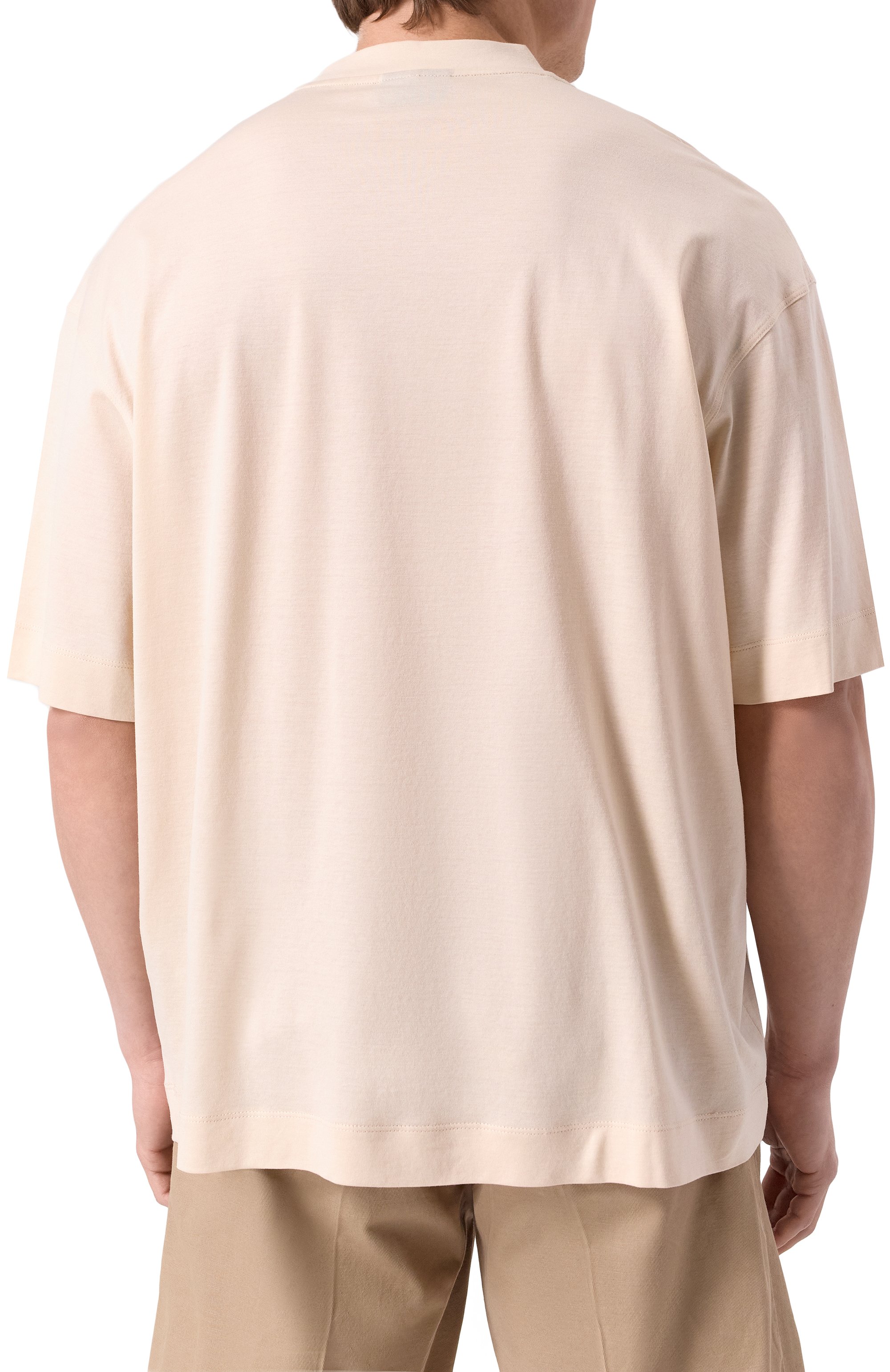 Футболка из лиоцелла и хлопка EMPORIO ARMANI, арт. EM001460/AF10017, фото 4