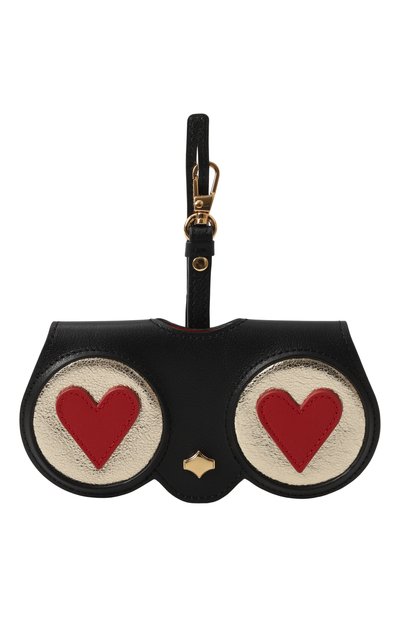 Женские кожаный футляр для очков ANY DI, арт. SP101602 BLACK G0LD