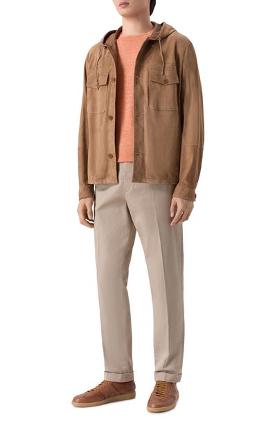 Джемпер изо льна и хлопка BRUNELLO CUCINELLI, арт. M2L00340, фото 2