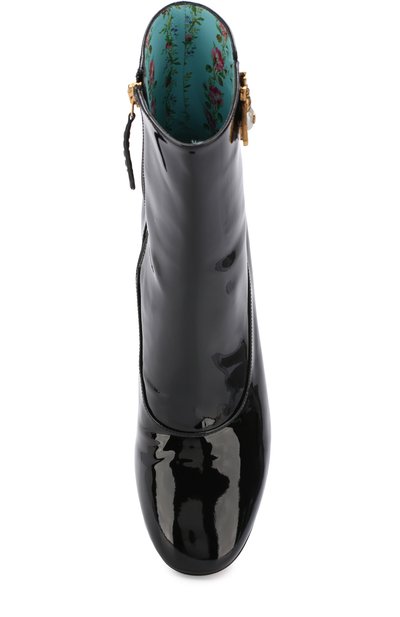 Лаковые ботильоны lois на устойчивом каблуке GUCCI, арт. 475831/BNC00, фото 5