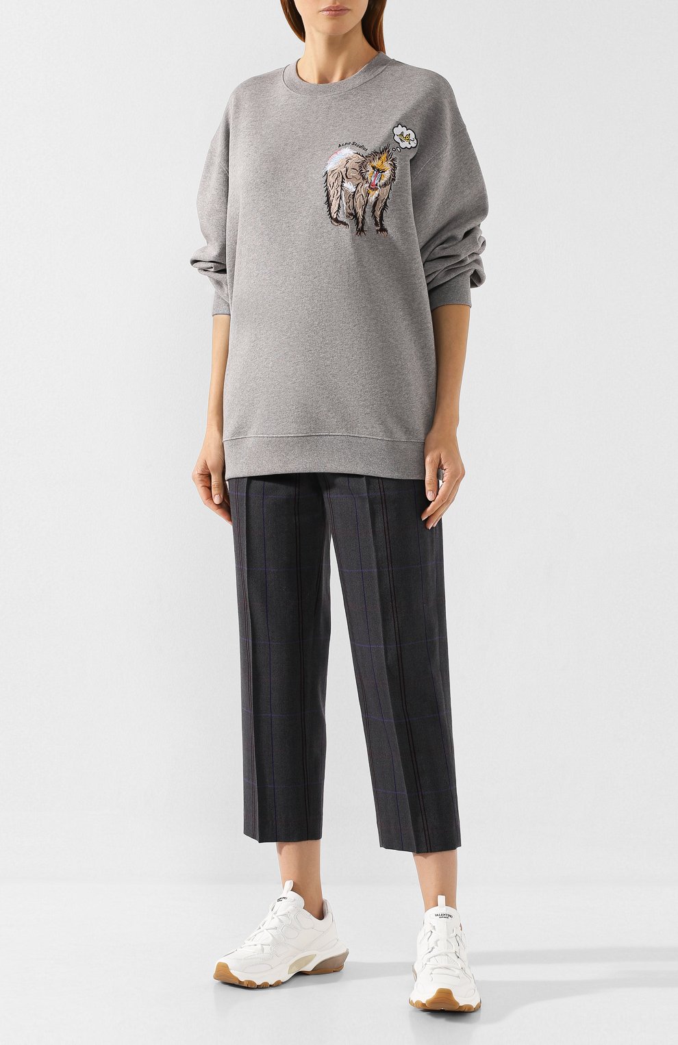 Хлопковый свитшот ACNE STUDIOS, арт. CI0028/W, фото 2
