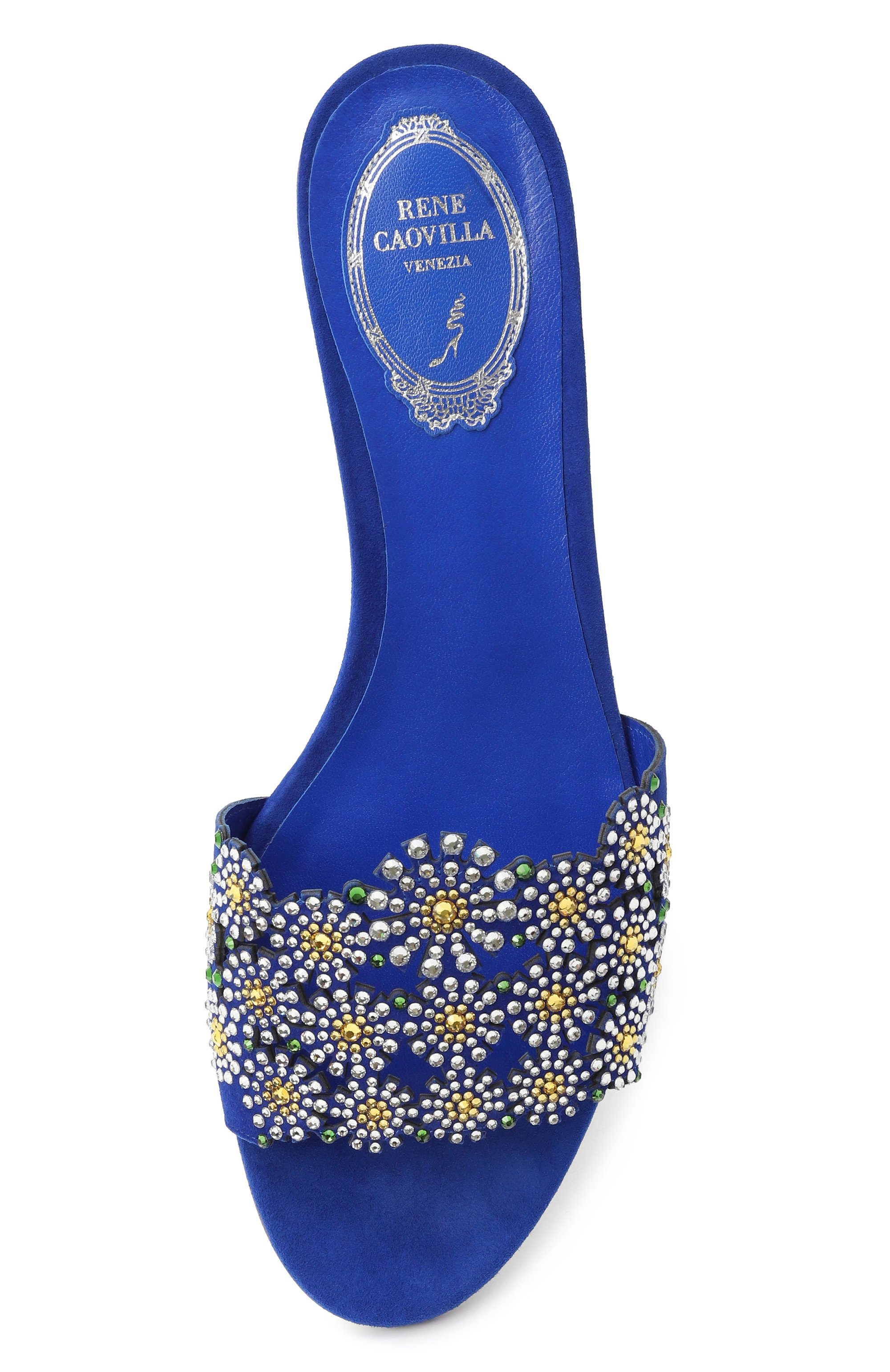 Замшевые шлепанцы daisy RENE CAOVILLA, арт. C12129-010/C001, фото 6