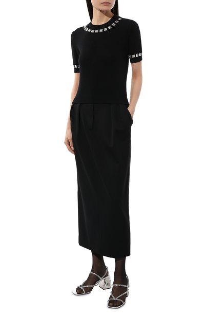 Женский пуловер из кашемира и шерсти MIU MIU, арт. MML537-1Z4A-F0002