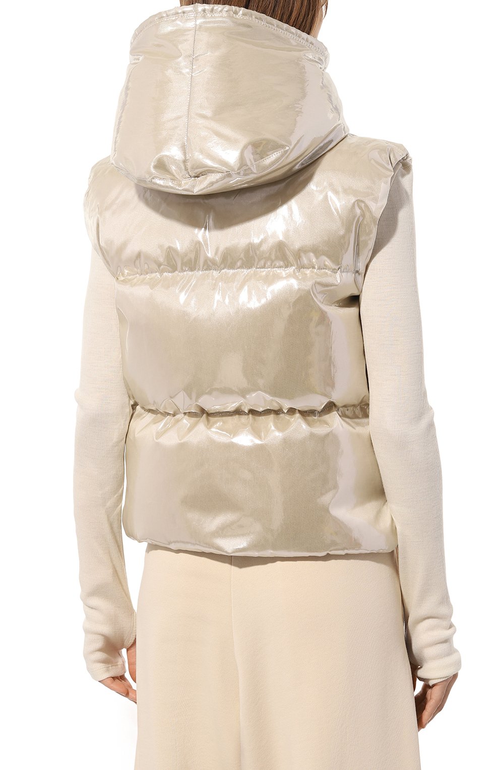 Пуховый жилет ramees MONCLER GRENOBLE бежевого цвета по цене 141500 руб., арт. I20981A00009/596U3, фото 4 Пуховый жилет ramees MONCLER GRENOBLE, арт. I20981A00009/596U3, фото 4