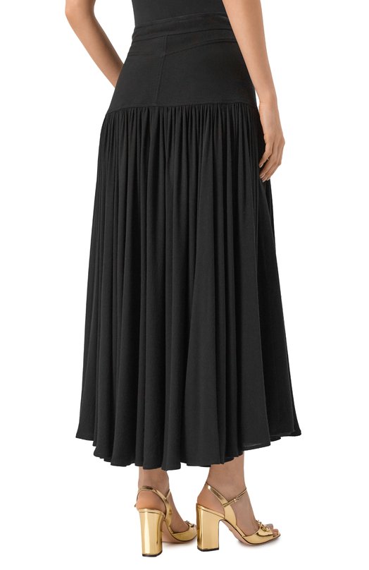 Юбка из вискозы и шерсти Giambattista Valli 25FWPVCA2054/17NAL Чёрный  25FWPVCA2054/17NAL Фото 4