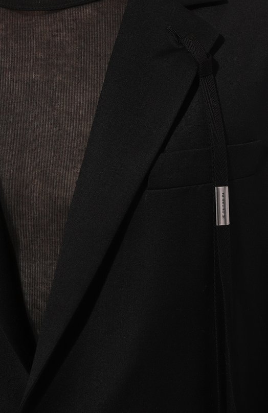 Шерстяной пиджак Ann Demeulemeester 2402-M-JA10-FA515-099 Чёрный  2402-M-JA10-FA515-099 Фото 5