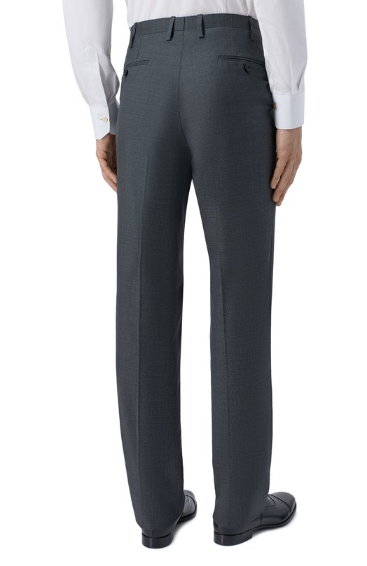 Шерстяные брюки Kiton UA81K0127023_2 Серый  UA81K0127023_2 Фото 4