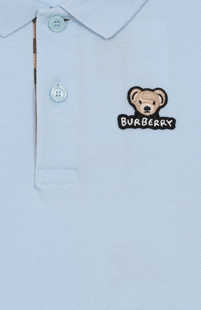 Хлопковое поло BURBERRY, арт. 8111912, фото 3