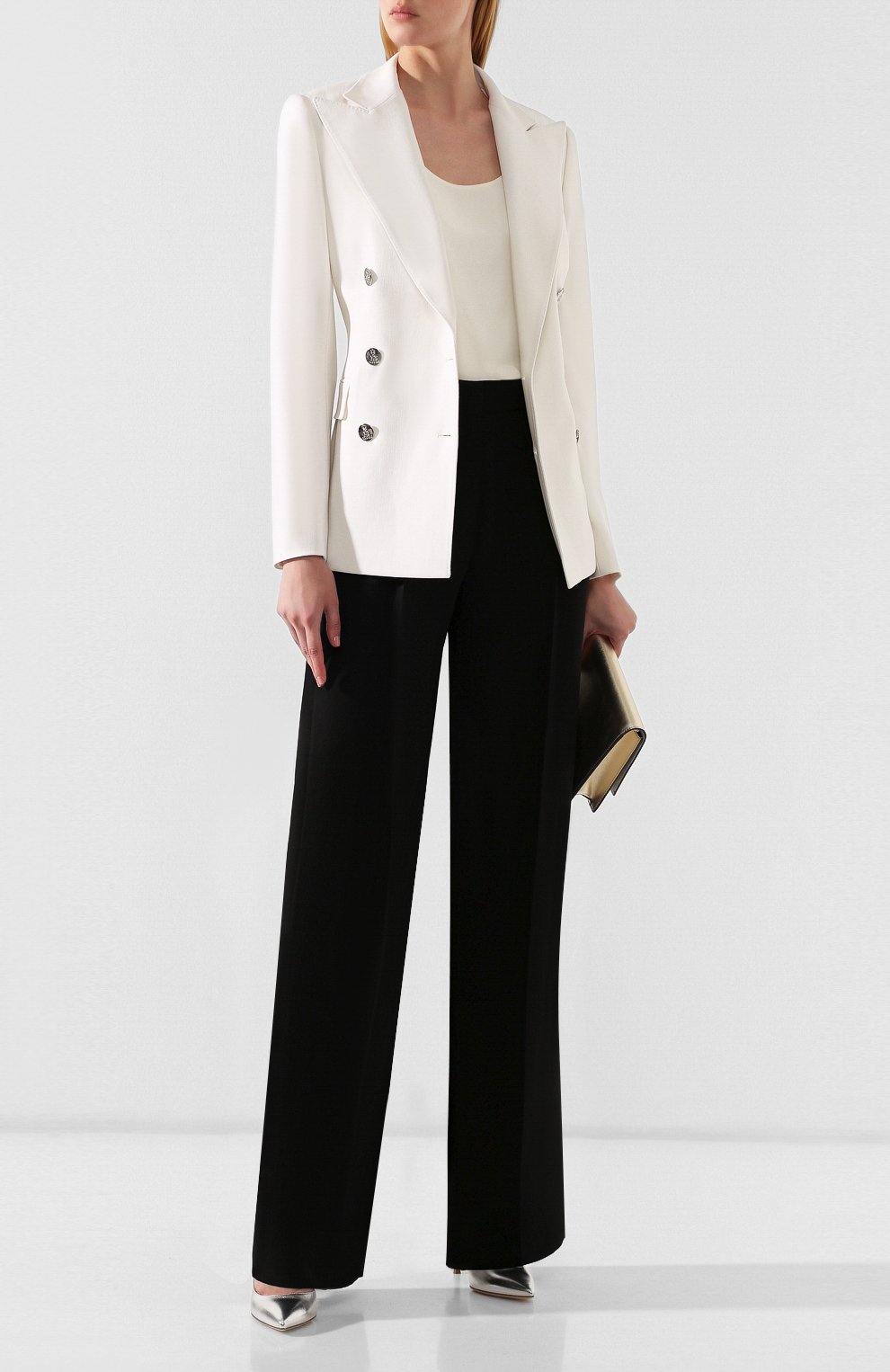 Шелковые брюки GIORGIO ARMANI, арт. 9WHPP07N/T0010, фото 2