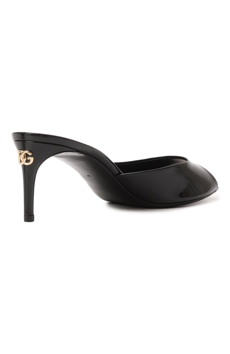 Женские лакированные мюли keira DOLCE & GABBANA черного цвета, арт. CR1522/A1471 | Фото 5 (Подошва: Плоская; Материал внутренний: Натуральная кожа; Каблук высота: Средний; Каблук тип: Шпилька; Материал внешний: Натуральная кожа; Автоматизация ТО: Проставлено; Автоматизация состава: Проставлено; Re-sync: On; Размерность: Товар маломерит)