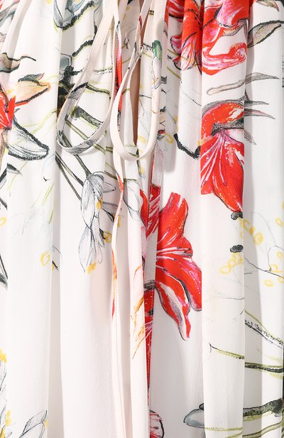 Шелковое платье ALEXANDER MCQUEEN, арт. 617299/QDAAM, фото 5