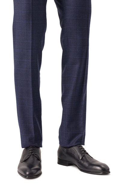 Кожаные дерби BARRETT темно-синего цвета по цене 69950 руб., арт. 242U075.9, фото 3 Кожаные дерби BARRETT, арт. 242U075.9, фото 3