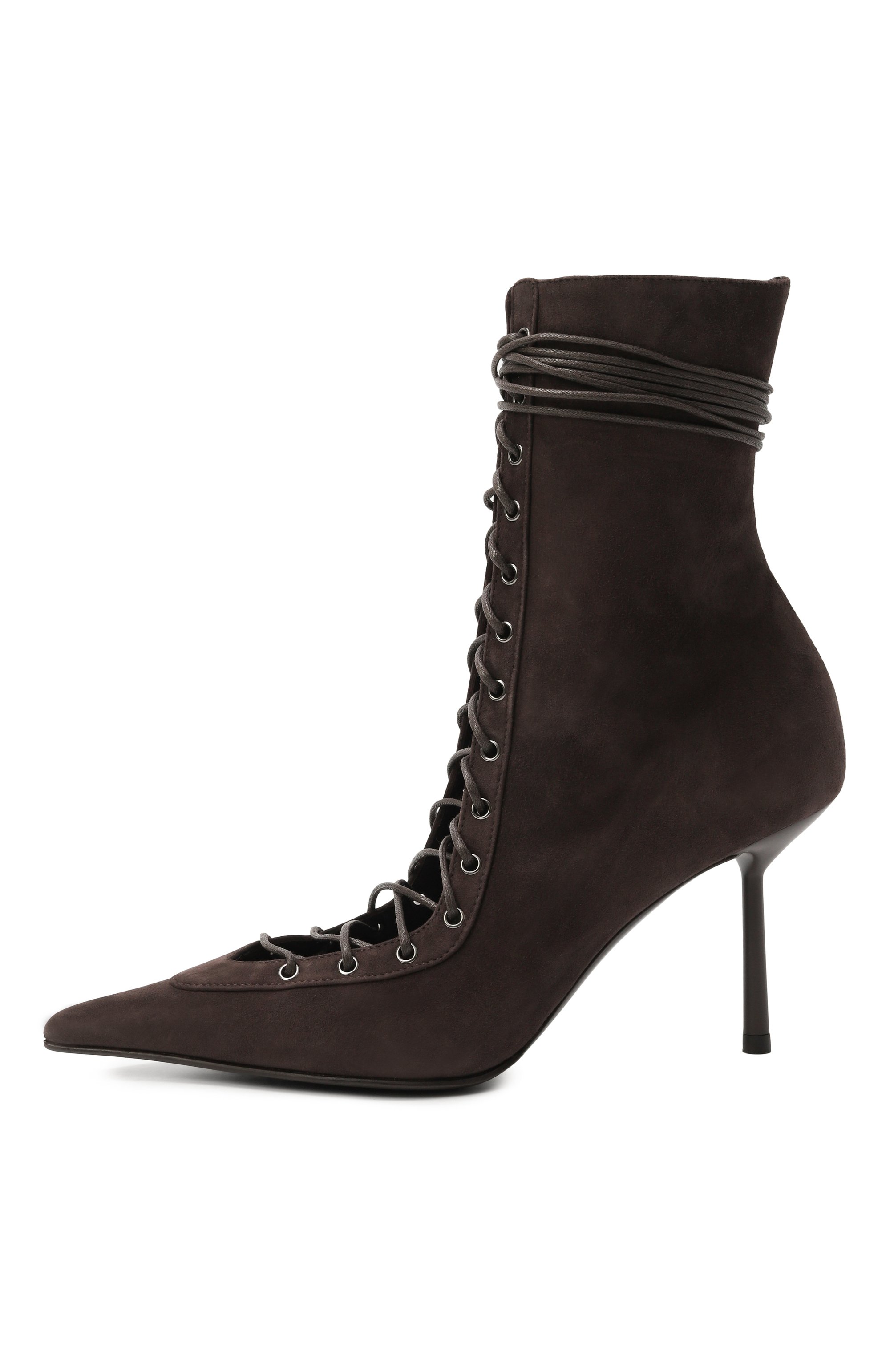 Замшевые ботильоны colette 80 LE SILLA, арт. 4249B080BMPPVEP, фото 4