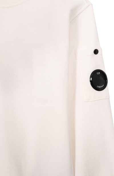 Хлопковый свитшот C.P. COMPANY молочного цвета по цене 15700 руб., арт. CNF00X/LCA69_001, фото 3 Хлопковый свитшот C.P. COMPANY, арт. CNF00X/LCA69_001, фото 3