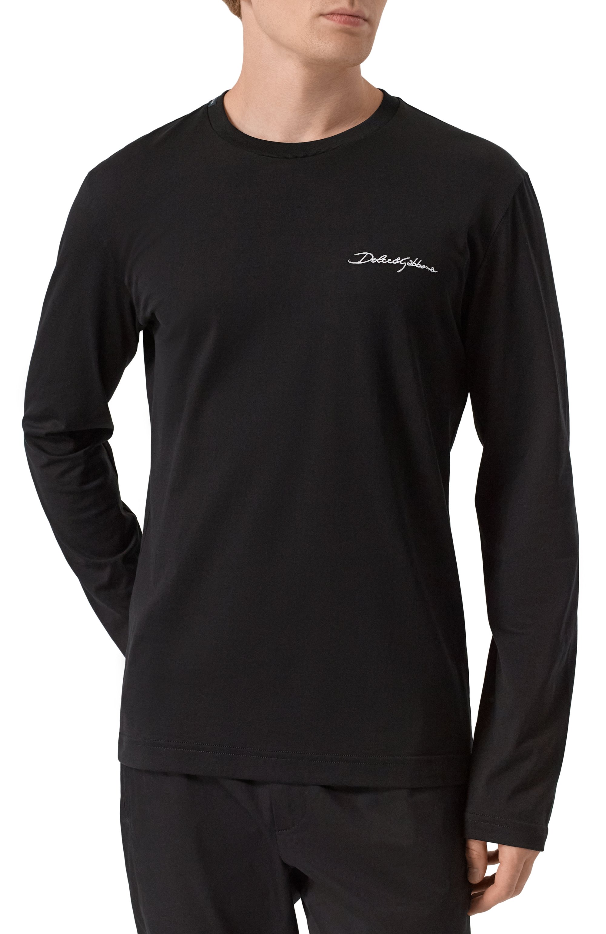Хлопковый лонгслив DOLCE & GABBANA, арт. G8SD2Z/G7PEA, фото 3