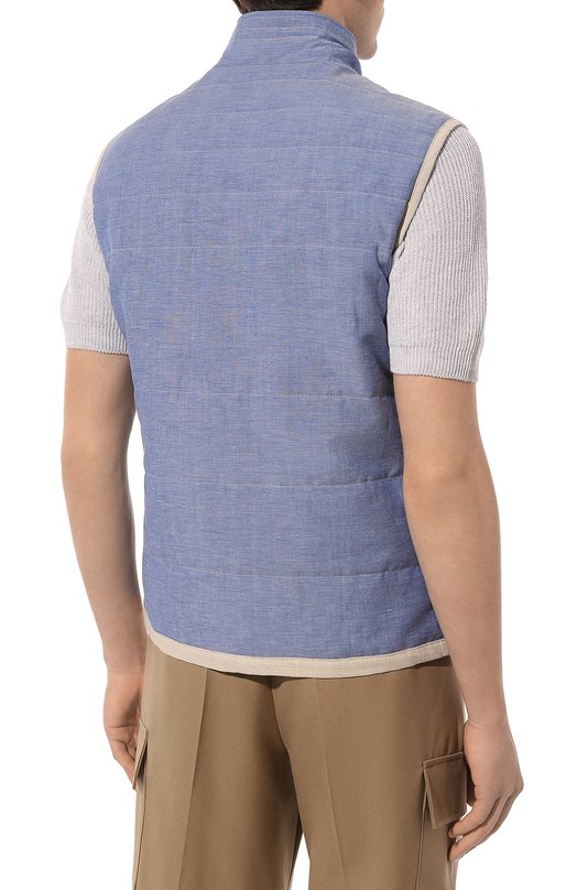 

Жилет из шерсти и льна Waterville, Серый