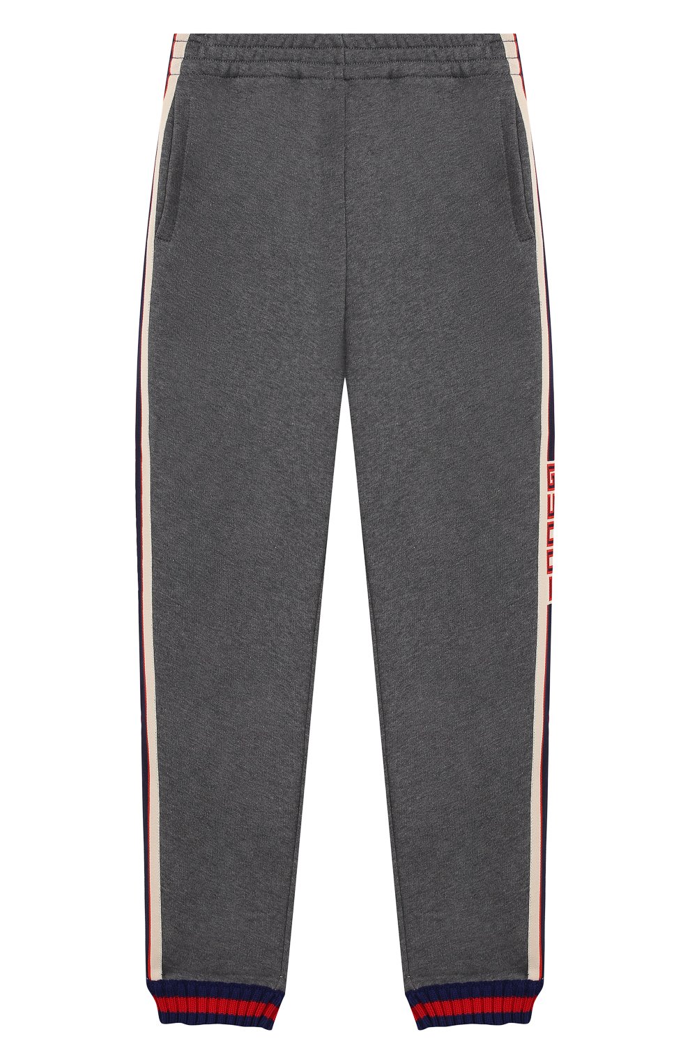 Хлопковые джоггеры с лампасами GUCCI, арт. 497950/X9L52, фото 1