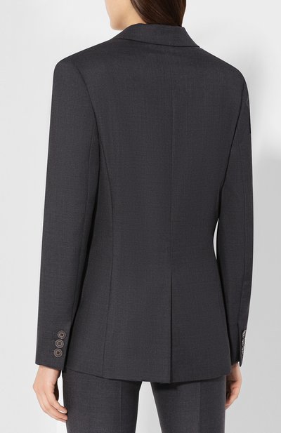 Шерстяной жакет STELLA MCCARTNEY темно-серого цвета по цене 134000 руб., арт. 567071/SGB07, фото 4 Шерстяной жакет STELLA MCCARTNEY, арт. 567071/SGB07, фото 4