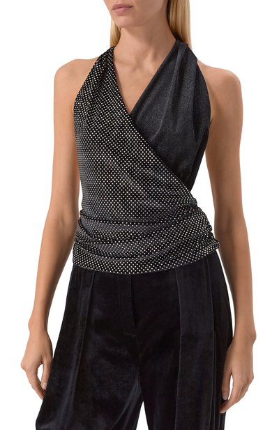 Топ с отделкой стразами BALMAIN, арт. FF1AG715/MH23, фото 3