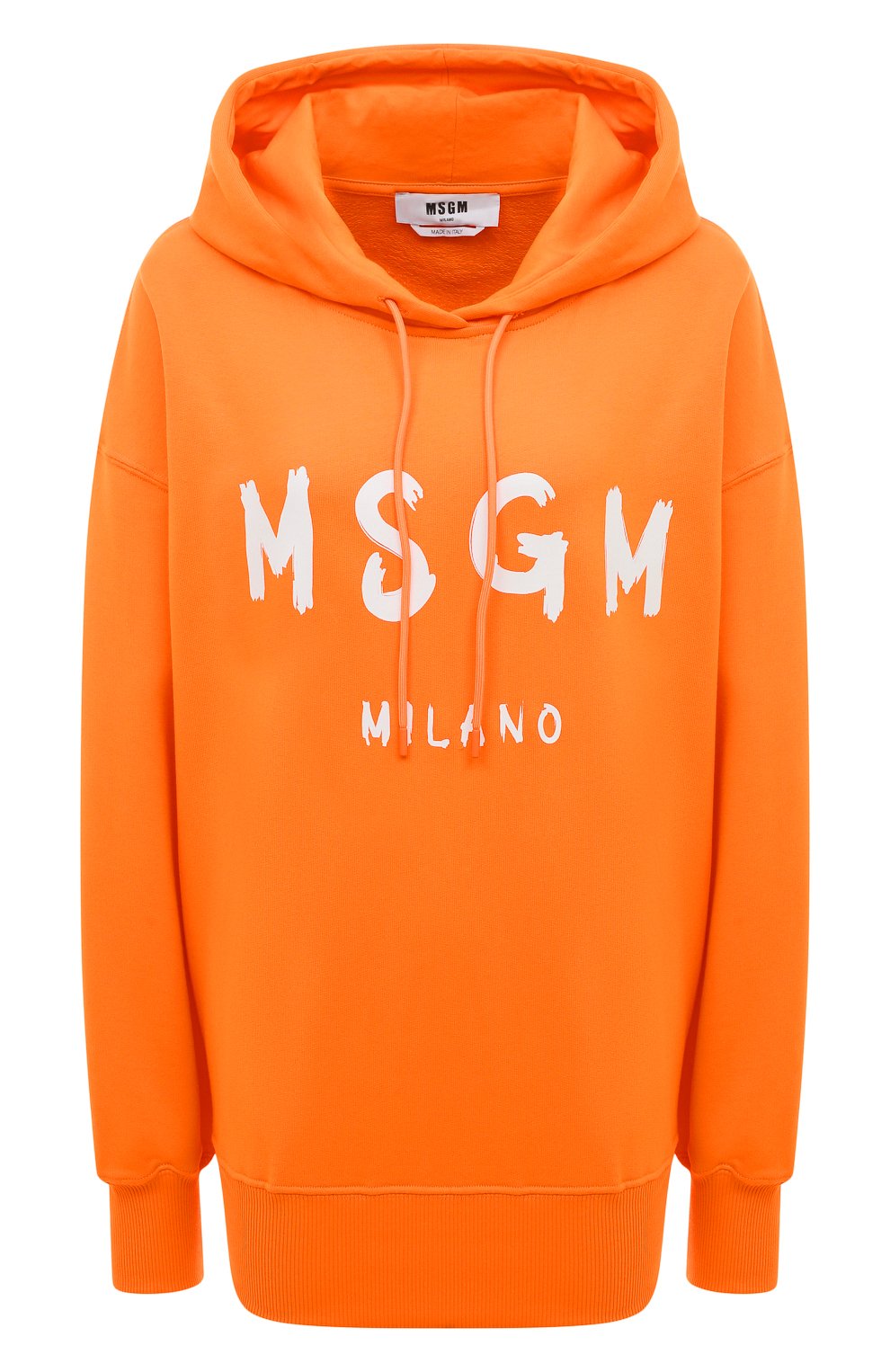 Хлопковое худи MSGM оранжевого цвета по цене 26650 руб., арт. 3341MDM515 227799, фото 1 Хлопковое худи MSGM, арт. 3341MDM515 227799, фото 1