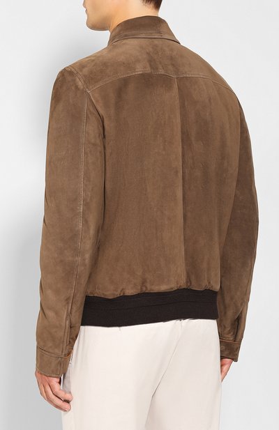 Замшевый бомбер ZEGNA, арт. CTCSM/6T215, фото 4