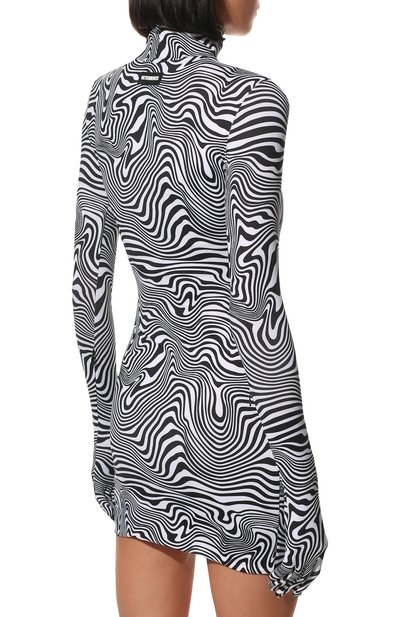 Платье VETEMENTS черно-белого цвета по цене 103000 руб., арт. WE52DR360Z 2615/ZEBRA PRINT, фото 4 Платье VETEMENTS, арт. WE52DR360Z 2615/ZEBRA PRINT, фото 4