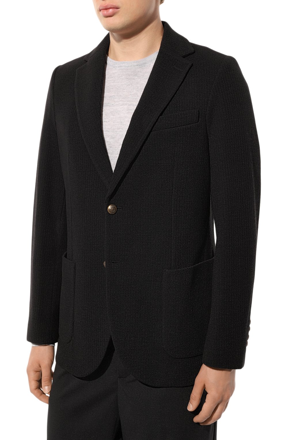 Шерстяной пиджак CIRCOLO 1901 черного цвета по цене 74450 руб., арт. CN4138, фото 3 Шерстяной пиджак CIRCOLO 1901, арт. CN4138, фото 3