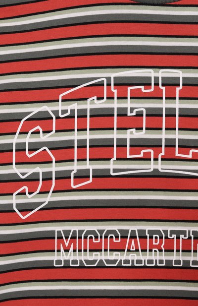 Хлопковая футболка STELLA MCCARTNEY разноцветного цвета по цене 9985 руб., арт. TX8S11, фото 3 Хлопковая футболка STELLA MCCARTNEY, арт. TX8S11, фото 3