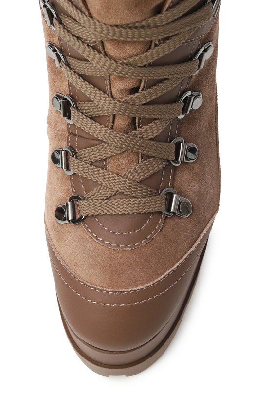 Кожаные ботильоны Nancy Casadei 1R538A1201/N0MAD Коричневый  1R538A1201/N0MAD Фото 6
